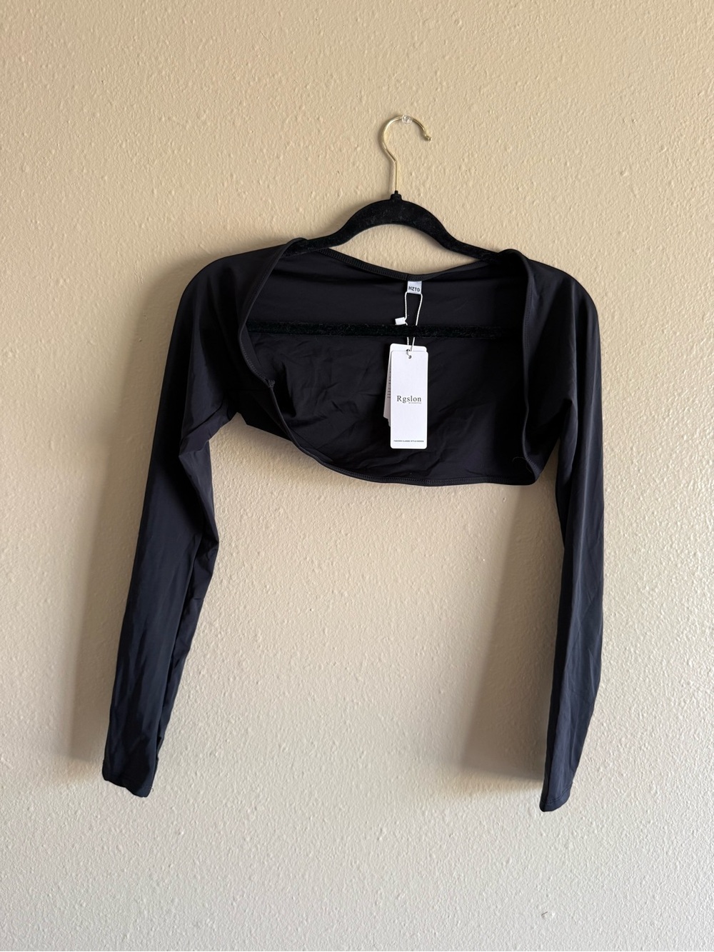 Black Long-Sleeve Shrug Bolero - Women's